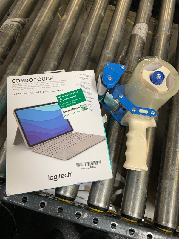 Photo 1 of Logitech Combo Touch iPad Pro 11-inch (1st, 2nd, 3rd, 4th gen - 2018, 2020, 2021, 2022) Keyboard Case - Detachable Backlit Keyboard, Click-Anywhere Trackpad - Sand; USA Layout