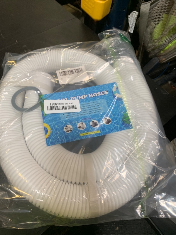 Photo 1 of 1-1/2 Inch × 59 Inch Accessory Pool Pump Replacement Hose for Pool Sand Filters & Saltwater Systems with 1,500 to 2,500 GPH Capacity (1 pack)