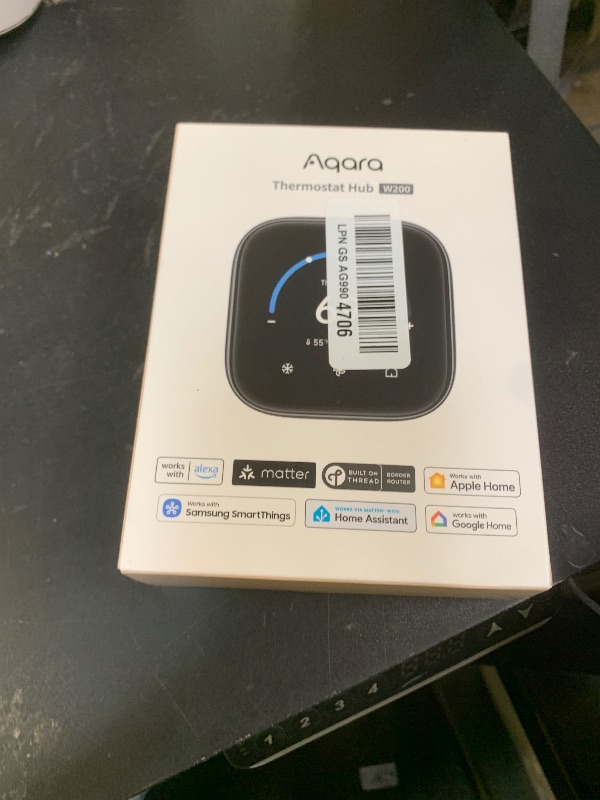 Photo 1 of Aqara Smart Thermostat W200 with Apple Adaptive Temperature & Clean Energy Guidance, 4" Touchscreen, Matter Controller, Built-in Radar Sensor, Works with Apple Home, Siri, Google Assistant, Alexa