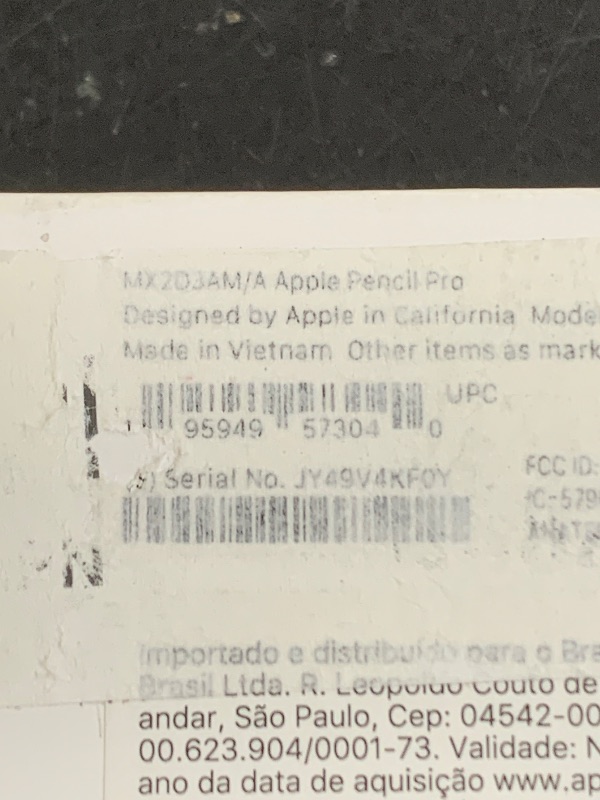 Photo 1 of Apple Pencil Pro: Latest Model - Device Compatibility Check Required - Pixel-Perfect Precision, Tilt and Pressure Sensitivity, Perfect for Note-Taking, Drawing, and Art. Charges and Pairs Magnetically