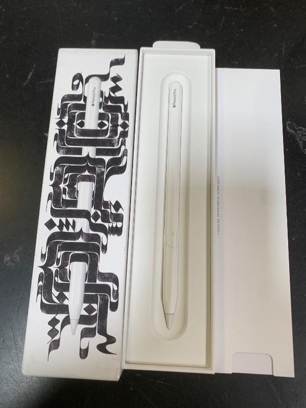 Photo 1 of Apple Pencil Pro: Latest Model - Device Compatibility Check Required - Pixel-Perfect Precision, Tilt and Pressure Sensitivity, Perfect for Note-Taking, Drawing, and Art. Charges and Pairs Magnetically