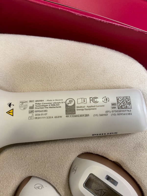 Photo 1 of Philips Lumea 9000 Series IPL Hair Removal Device Permanent Laser Hair Reduction for Women & Men, Easy and Comfortable Use at Home, SenseIQ, 4 Attachments for Body, Face, Bikini & Underarms, BRI984/03