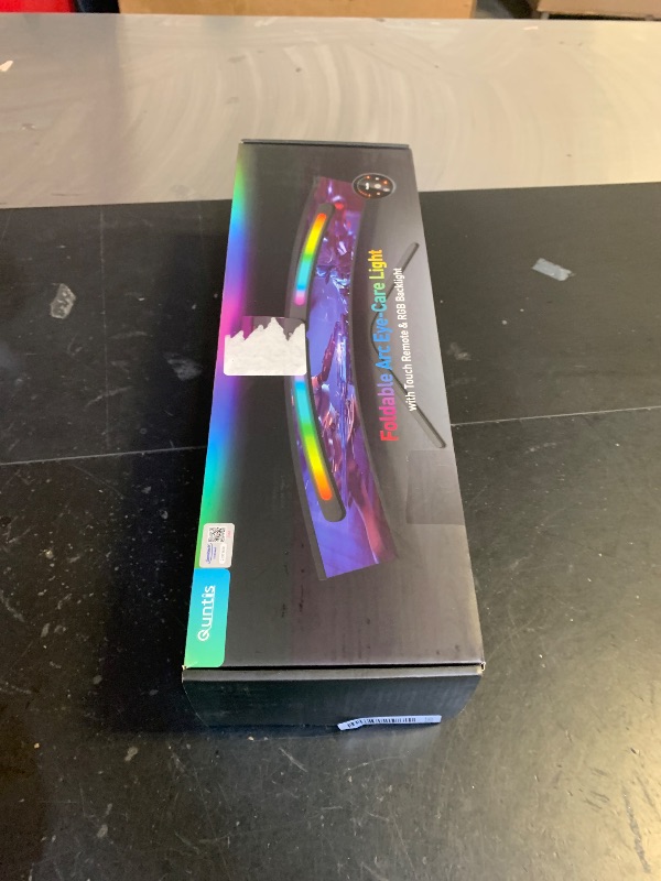 Photo 1 of Quntis Curved Monitor Light Bar 15 RGB Backlight for 34"+ Screens, Computer Bar Lights Foldable Dual Light with Color Temperature Brightness Stepless Dimming, No Glare Desk Lamp for Home Office Gaming