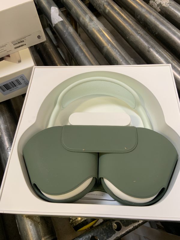 Photo 1 of Apple AirPods Max Wireless Over-Ear Headphones, Active Noise Cancelling, Transparency Mode, Personalized Spatial Audio, Dolby Atmos, Bluetooth Headphones for iPhone – Green