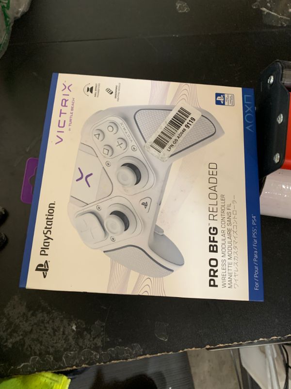 Photo 1 of Turtle Beach Victrix Pro BFG Reloaded Wireless Modular Gaming Controller Officially Licensed for PlayStation 5, PlayStation 4, PC, Fightpad Module, Hall-Effect Thumbsticks/Triggers, Remappable Buttons, Customizable Triggers/Buttons/D-Pads/Gates, Esports G