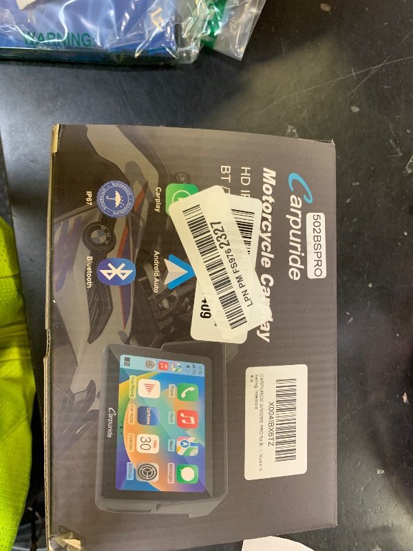 Photo 1 of CARPURIDE W502BS for BMW Motorcycle CarPlay & Android Auto Dual Bluetooth, 5" Waterproof GPS Navigation Screen, Data Reading, Native Wonder, TPMS, Light Sensor, Music Sharing, Intercom, 16-Pin