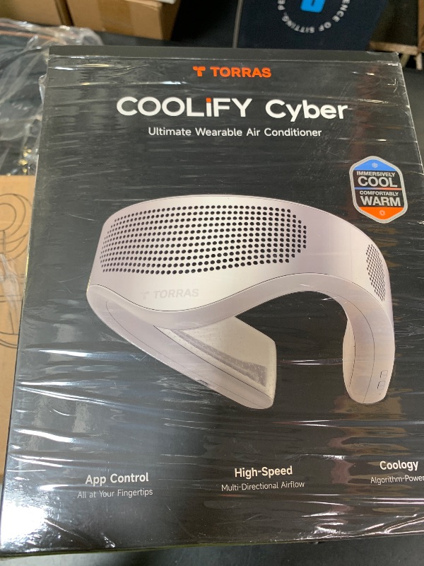Photo 1 of TORRAS COOLiFY Cyber AI Neck Air Conditioner, Ultimate Immersive Cooling Portable Neck Fan?No.1 Coolest & Max Cooling Area? Neck Cooler Neck Fans that Blow Cold Air Rechargeable for Gifts