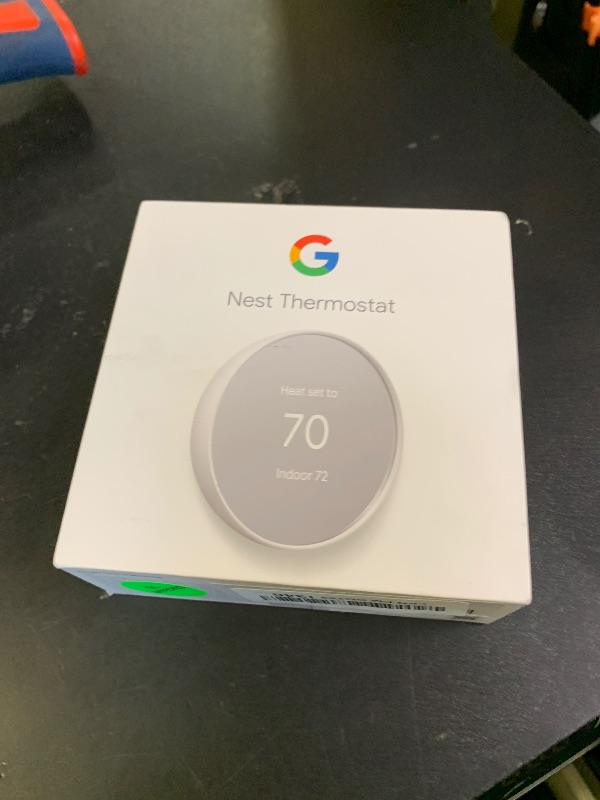 Photo 1 of Google Nest Thermostat - Smart Thermostat for Home - Programmable Wifi Thermostat - Snow