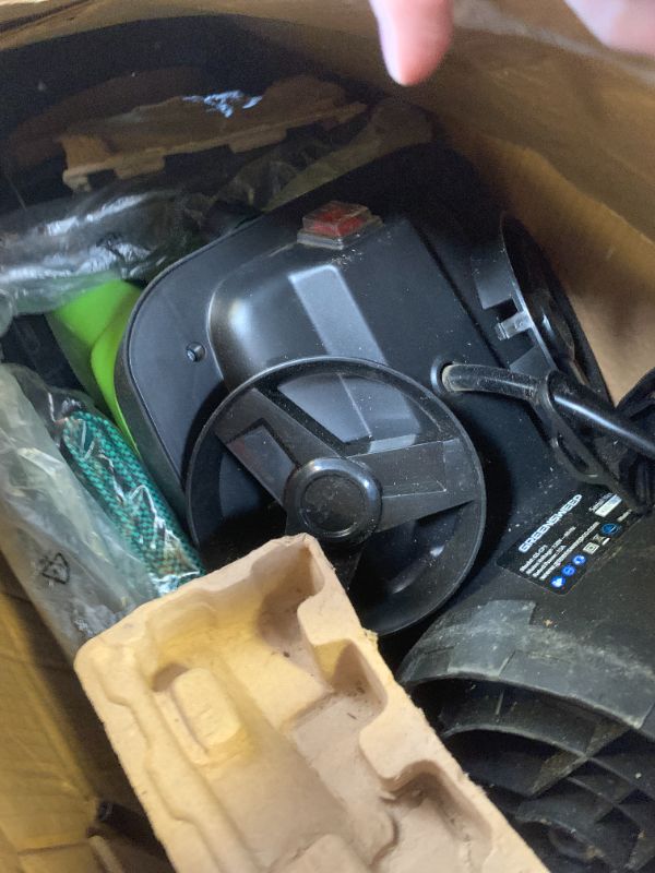 View 2 of GreenSweep Electric Wood Chipper & Mulcher – 15A Powerful Garden Chipper for Branches, Sticks & Yard Waste – Compact, Quiet & Easy to Use with Collection Bag