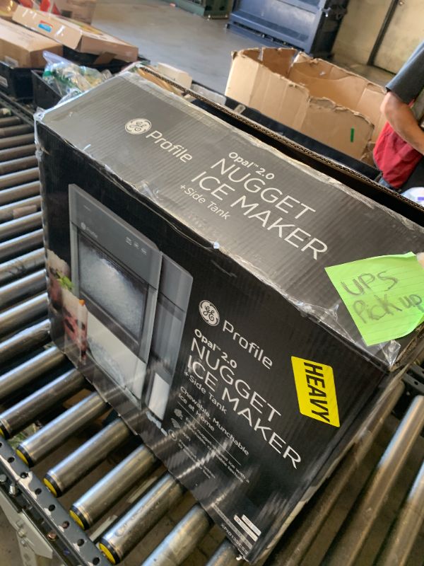 Photo 1 of GE Profile Opal 2.0 with 0.75 Gallon Tank, Chewable Crunchable Countertop Nugget Ice Maker, Scoop included, 38 lbs in 24 hours, Pellet Ice Machine with WiFi & Smart Connected, Stainless Steel