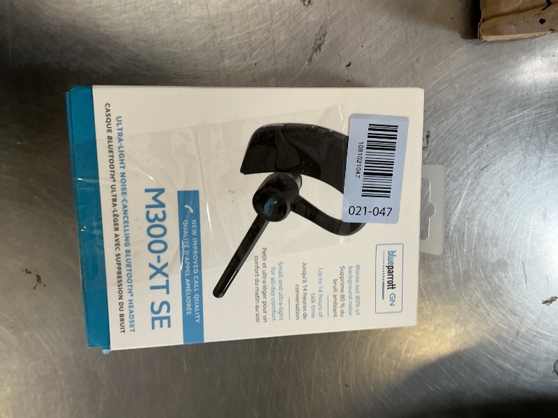 Photo 1 of BlueParrott M300?XT SE Mono Bluetooth Wireless Headset, 80% Noise Cancelling Open?Ear Earpiece for Everyday Driving and Work Calls, Compact with IP54 Protection, 14 Hours Talk Time, Black