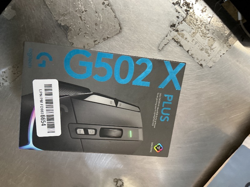 Photo 1 of Logitech G502 X Plus Wireless Gaming Mouse: Optical Switches, LIGHTSYNC RGB, 13 Buttons, Infinite Scroll Toggle, <130 hr Battery Life, USB-C, PowerPlay Wireless Charging Capable, for PC/MacOS - Black
