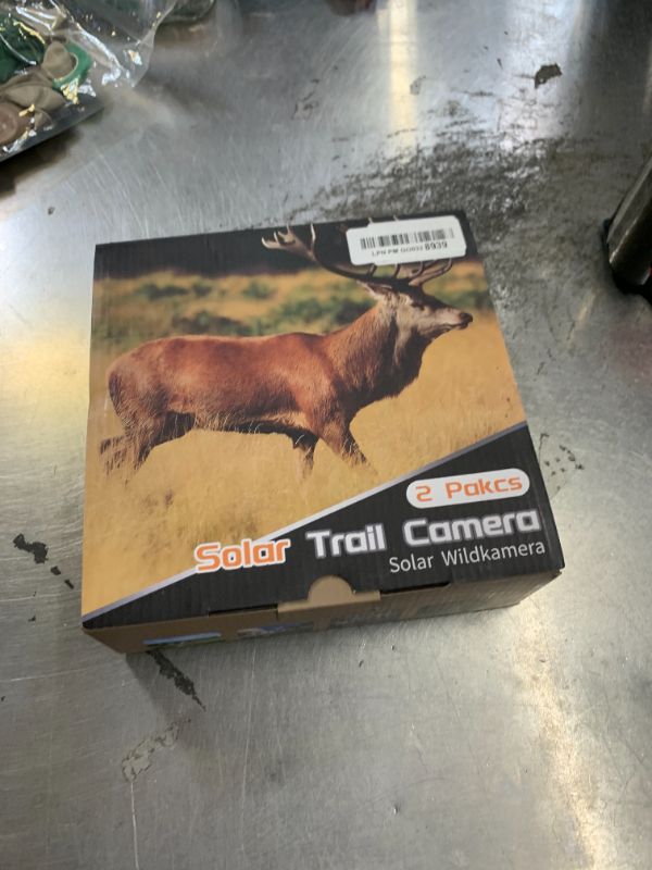 Photo 1 of MAXDONE Solar Trail Camera 2 Pack - 4K 64MP WiFi Bluetooth Solar Deer Camera with Night Vision Motion Activated, Game Camera IP66 Waterproof, Wildlife Cameras Built-in Battery Rechargeable Power