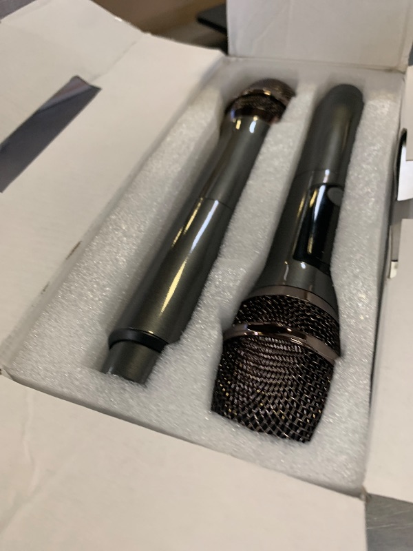 Photo 1 of Karaoke Machine with 2 Wireless Microphones Portable Bluetooth Karaoke Machine for Adults Kids DSP Chip Karaoke Speaker with LED Lights Supports TWS TF Card USB AUX in