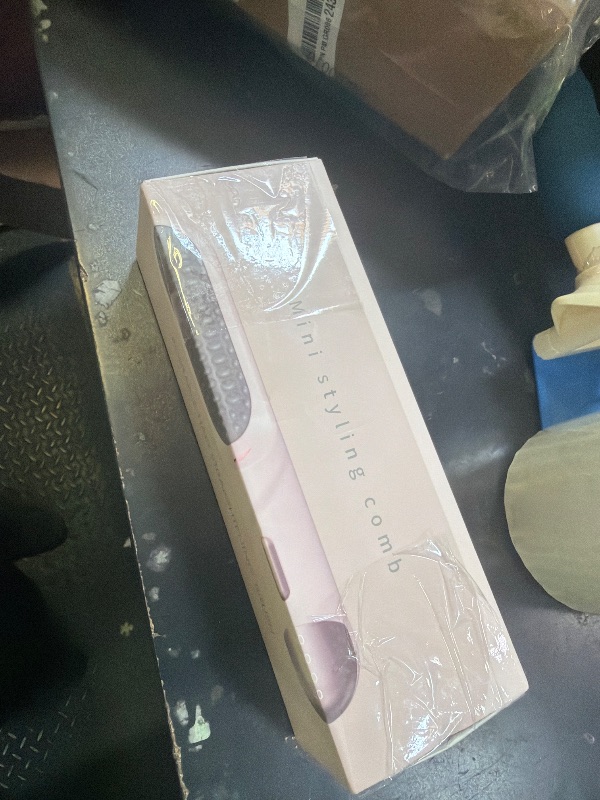 Photo 1 of Go Brush Pro for Short Hair Hair Straightener Brush Cordless & Portable with 300M Negative Ions, 4 Temps Fast Heating, Game Day Ready Styling Tool for Watch Parties, Travel & Daily Use Nude Pink
