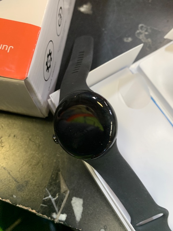 Photo 1 of Google Pixel Watch 2 (Previous Model) with the Best of Fitbit - Heart Rate Tracking, Stress Management, Safety Features - Android Smartwatch - Matte Black Aluminum Case - Obsidian Active Band - WI-FI