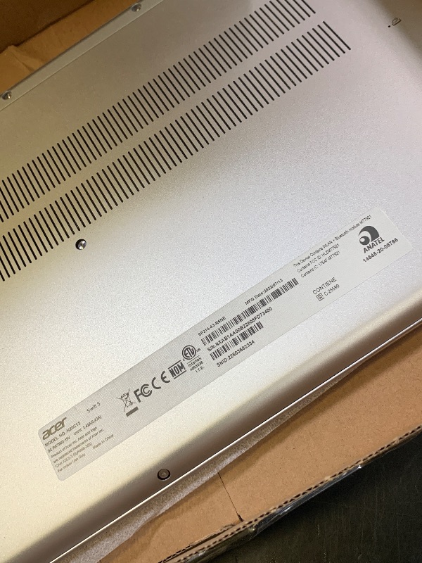 Photo 1 of acer Swift 3 SF314-43-R6NE Laptop | 14" FHD IPS | AMD Ryzen 7 5700U Octa-Core Processor | AMD Radeon Graphics | 16GB LPDDR4X | 512GB SSD | Wi-Fi 6 | Fingerprint Reader | Copilot Enabled | Windows 11