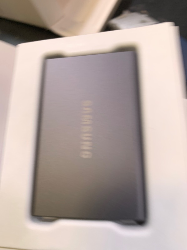 Photo 1 of Samsung T7 Portable SSD, 1TB External Solid State Drive, Speeds Up to 1,050MB/s, USB 3.2 Gen 2, Reliable Storage for Gaming, Students, Professionals, MU-PC1T0T/AM, Gray