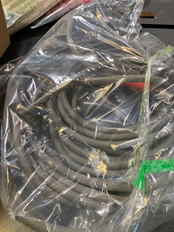 Photo 1 of Heliwoo Pressure Washer Hose 50ft, 4200PSI Wire Braid Power Washer Extension Hose 1/4 Inch High Tensile, Flexible Kink Resistant Heavy Duty Replacement Hose with 3/8 Quick Connect