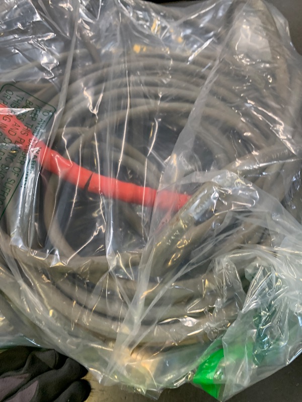 Photo 1 of Heliwoo Pressure Washer Hose 50ft, 4200PSI Wire Braid Power Washer Extension Hose 1/4 Inch High Tensile, Flexible Kink Resistant Heavy Duty Replacement Hose with 3/8 Quick Connect