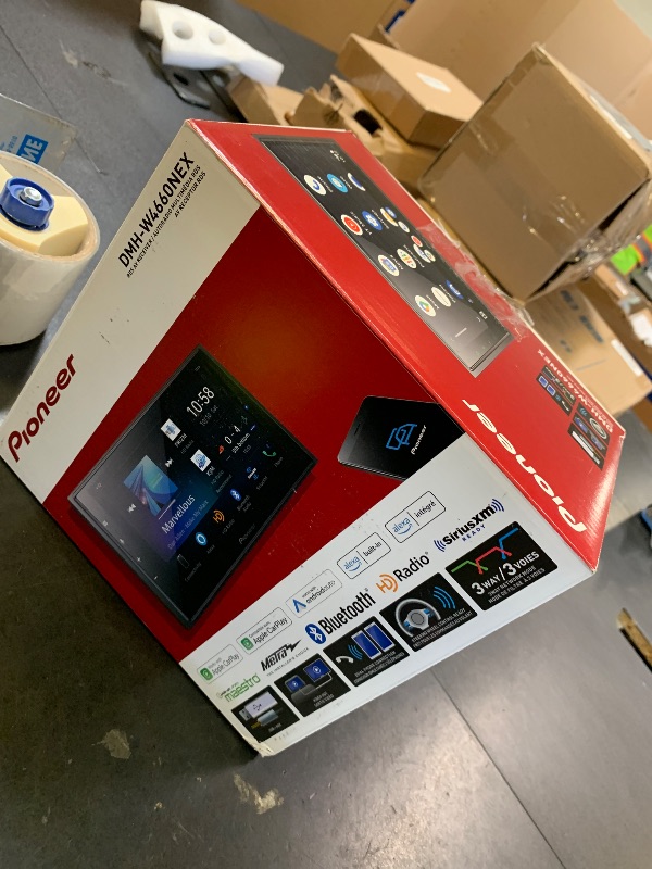 Photo 1 of Pioneer DMH-W4660NEX 6.8" Capacitive Touchscreen, Double Din – Wireless & Wired Apple CarPlay & Android Auto, Amazon Alexa Built-in, Bluetooth, HD Radio, Backup Camera, FLAC, Hi-Volt RCA