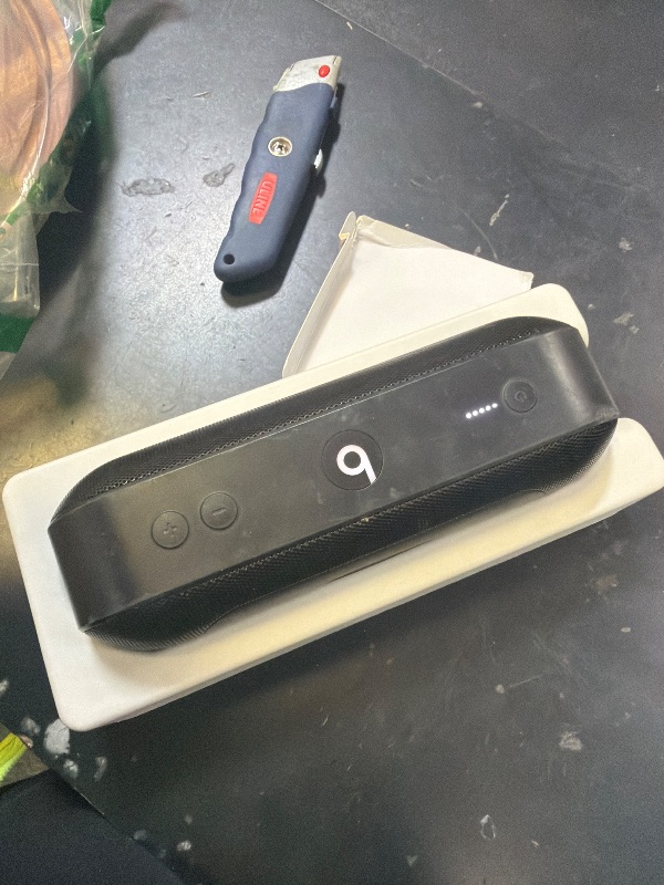 Photo 1 of Beats Pill - Portable Bluetooth Speaker - Up to 24H Battery Life, Water Resistant, Bluetooth, Apple & Android Compatible, Seriously Loud Sound for Home, Outdoor and Travel - Matte Black
