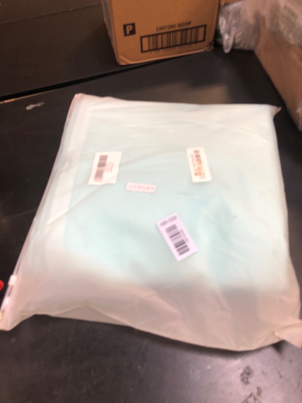 Photo 1 of ABBRIGE Flame Retardant Hospital Curtain Hanging Medical Privacy Room Divider Cubicle Curtains - Meets for Fire Retardant Testing According to NFPA-701(1 Panel, Lake Blue, 9x8ft)