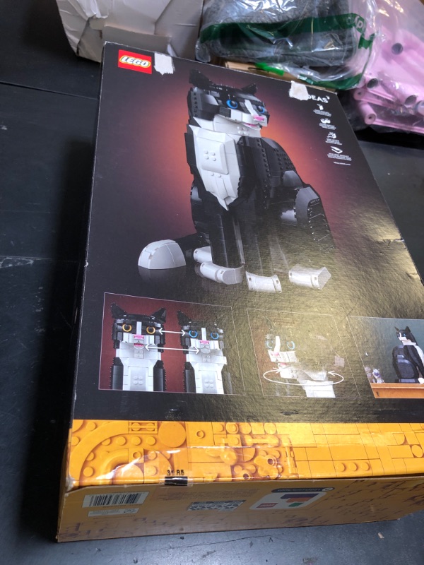 Photo 1 of LEGO Ideas Tuxedo Cat - Building Sets for Adults, Ages 18+ - DIY Crafts Kit for Home Decor, Living Room or Bedroom - Gift for Animal Lovers - 21349