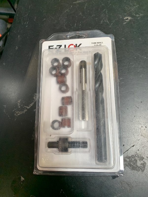Photo 1 of E-Z LOK EZ-310-720 Thread Repair Kit for Metal Carbon Steel Threaded Inserts 7/16-20 and Installation Tools