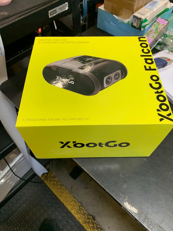 Photo 1 of XbotGo Falcon All-in-One AI Action Camera, 4K Auto Tracking Sport Camera for Soccer, Basketball & Football, Dual-Lens Team Sports Recorder with Live Streaming, No Subscription Required (Shadow Grey)