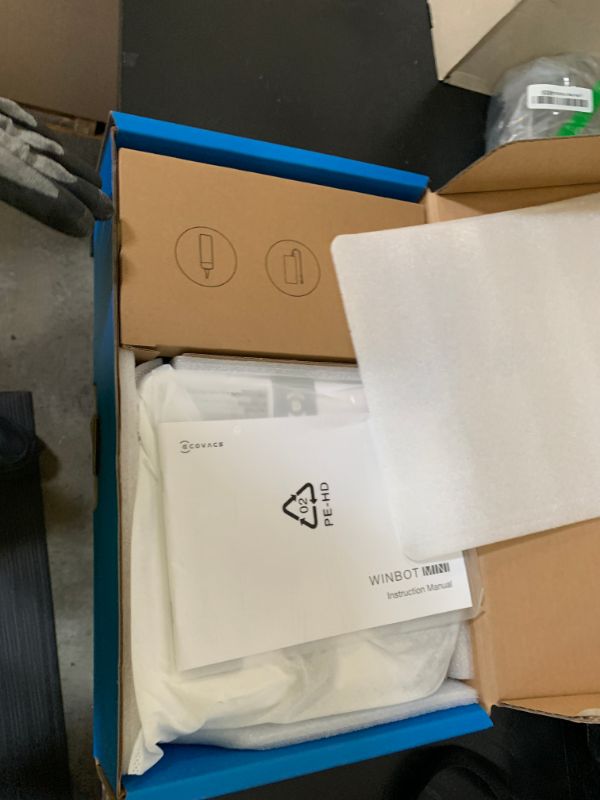 Photo 1 of ECOVACS WINBOT Mini Window Cleaning Robot - Compact Design, Dual Nozzles with Ultrasonic Spray, 9-Stage Protection System, Intelligent Path Planning, 3 Cleaning Modes, Anti-Slipping System