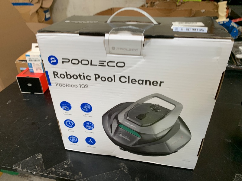 Photo 1 of Pooleco Cordless Robotic Pool Cleaner with Remote Control, Pool Vacuum for Above & In-Ground Pool with 90 Mins Runtime, Self-Parking,Fast Charging, Ideal for Above Ground Pools up to 850 Sq.ft