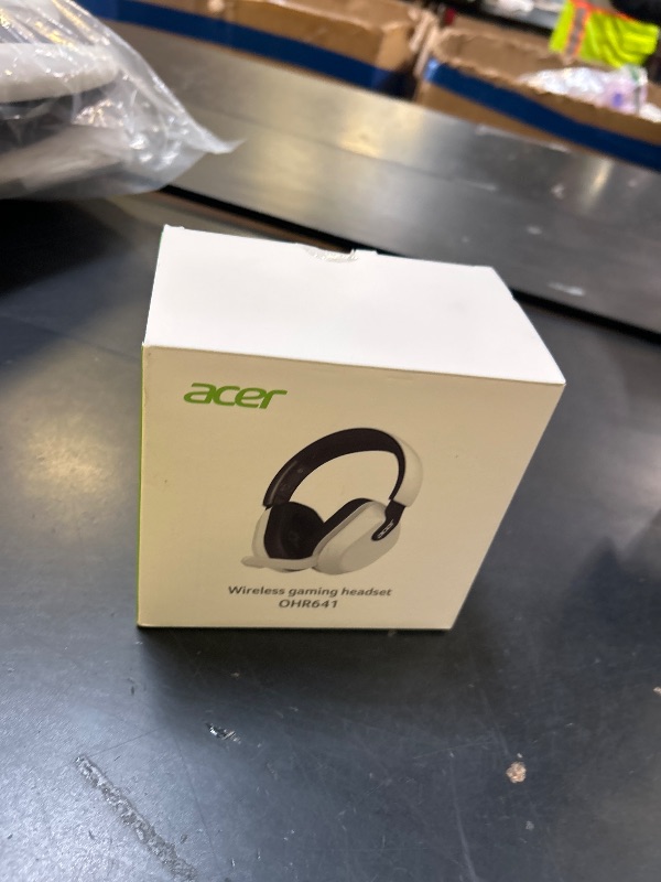 Photo 1 of acer Wireless Gaming Headset for PS5/PS4, PC, Mac, 2.4GHz & Bluetooth 6.0 Gaming Headphone with Flip-to-Mute Mic, Lightweight Glasses-Friendly, 70H Battery - White
