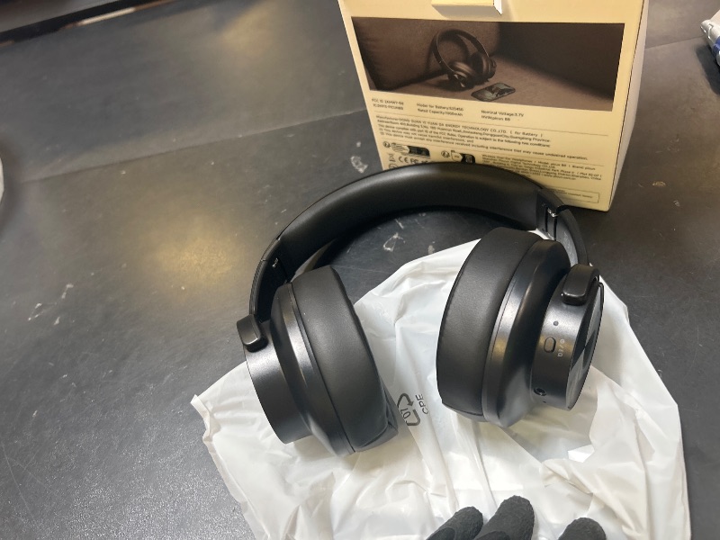 View 3 of Picun B8 Bluetooth Headphones, 120H Playtime Headphone Wireless Bluetooth with 3 EQ Modes, Low Latency, Hands-Free Calls, Over Ear Headphones for Travel Home Office Cellphone PC Black