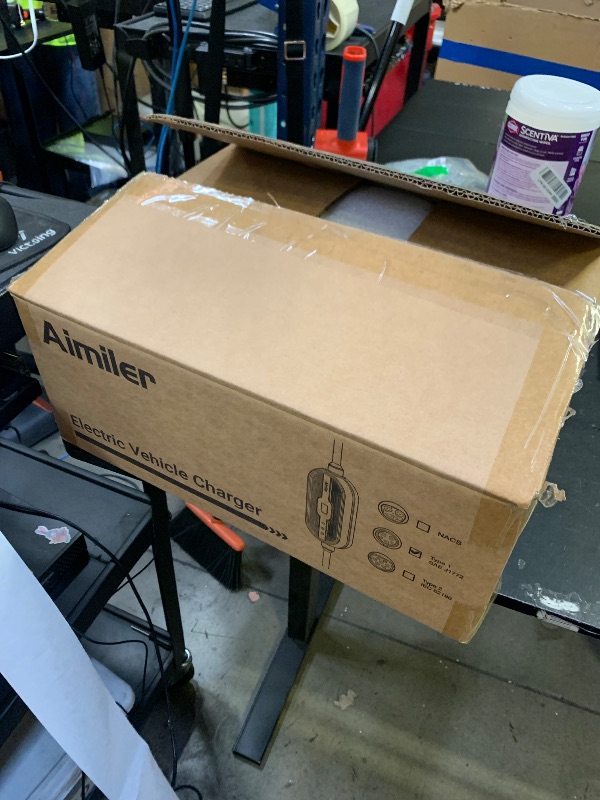 Photo 1 of AIMILER Level 2 Electric Vehicle (EV) Charger(WIFI APP/Plug-play), 32A, 25ft Cable ETL Certified, 220V-240V NEMA 14-50P Plug EVSE w/ J1772 Connector, Portable EV Car Charging Stations for Home Level 2