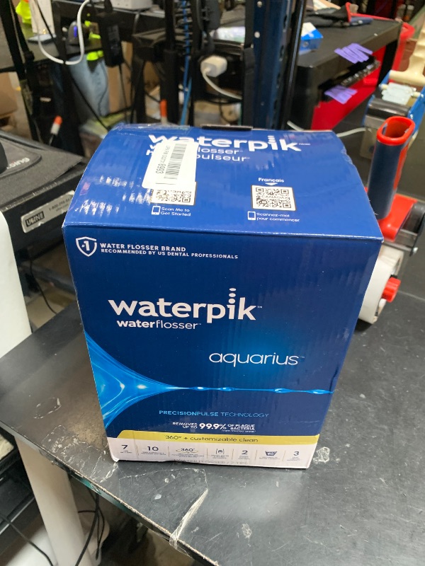 Photo 1 of Waterpik Aquarius Water Flosser For Teeth Cleaning, Gums, Braces, Dental Care, Electric Power With 10 Settings, 7 Tips For Multiple Users And Needs, ADA Accepted, White WP-660, Packaging May Vary