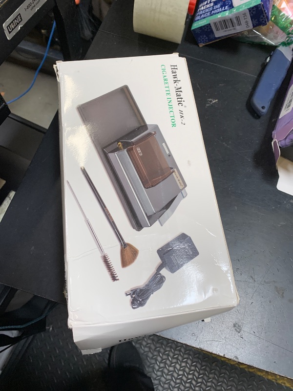 Photo 1 of HawkMatic HK2 Electric Cigarette Injector Machine Cigarette Rolling Machine Gray