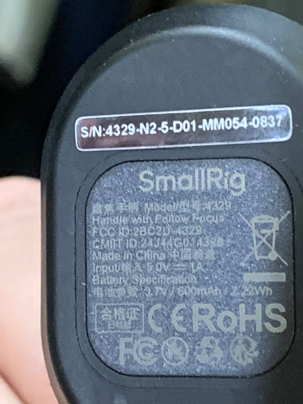 Photo 1 of SMALLRIG Handle with Follow Focus for DJI RS 2 / RS 3 Pro/RS 4 / RS 4 Pro/RS 5 Gimbal Stabilizer, Handle with 1/4"-20 locating Holes and a Cold Shoe Mount, Max Load 4.4lb