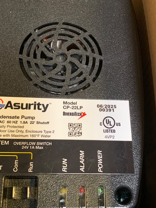Photo 1 of AprilAire 4856 Low Profile 120V Dehumidifier Condensate Pump for AprilAire Crawl Space, Basement, Whole-House Dehumidifier Models E070, E080, E100, E130, 1820, 1830, 1850, 1852, 1870, 1872