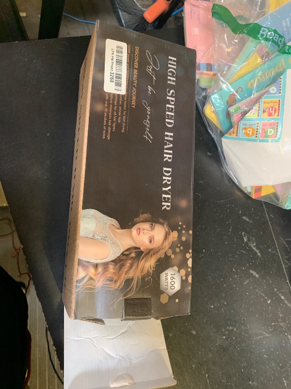 Photo 1 of CINOSTAR Hair Dryer, Fast Drying Blow Dryer with Diffuser, with 110, 000RPM Brushless Motor&Ionic Technology No Heat Damage, Lightweight for Women and Travel, Low Noise, Black & Champagne Gold