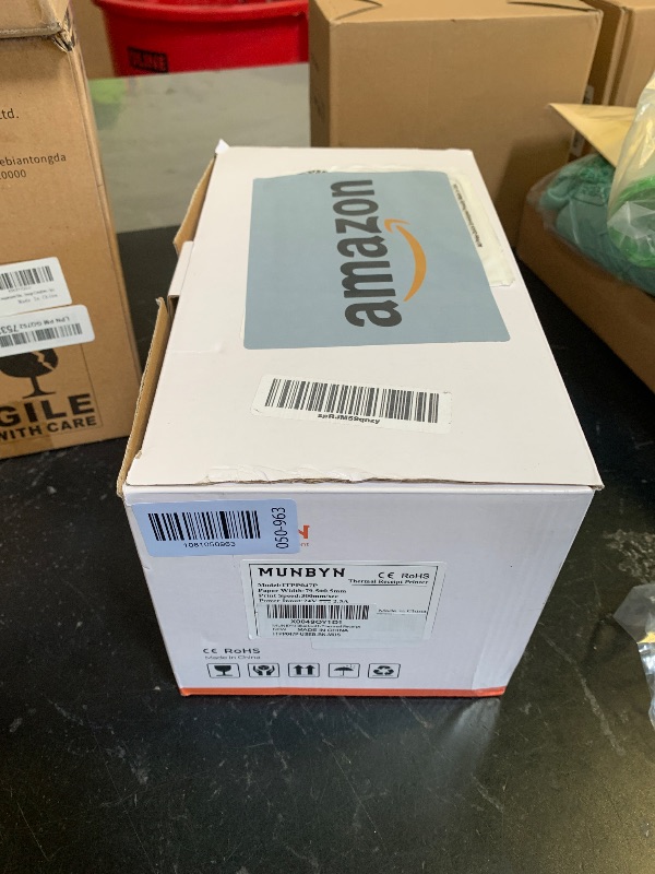 Photo 1 of MUNBYN Bluetooth Thermal Receipt Printer P047, 80mm POS Printer, Thermal Printer with USB Serial Ethernet, Bluetooth, Support Android Windows PC (Do Not Support iOS Paypal Doordash Grubhub Vagaro)