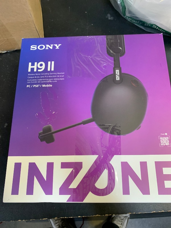 Photo 1 of Sony INZONE H9 II Wireless Noise Canceling Gaming Headset, WH-1000XM6 Drivers, Lightweight, Detachable Cardioid AI Mic, 2.4GHz and Bluetooth, Soft Case, for PC, PS5, Switch, and Mobile, Black