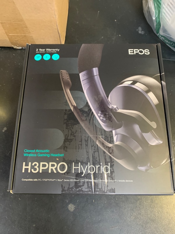 Photo 1 of EPOS Gaming H3Pro Hybrid Gaming Headset - PC Headphones with Microphone - Noise-Cancellation, Adjustable, Smart Button Audio Mixing, Bluetooth, Gaming Suite, Surround Sound - Windows 10,Midnight Blue