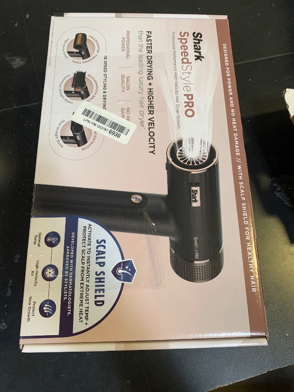 Photo 1 of Shark SpeedStyle Pro Professional Performance High-Velocity Hair Dryer System with Scalp Shield and IQ Speed Styling & Drying Suite, Straight and Wavy Hair, Lightweight, Ionic, No Heat Damage, HD731