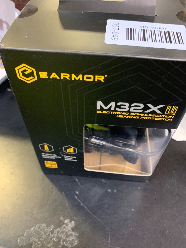 Photo 1 of EARMOR M32X PLUS Tactical Headset Shooting Ear Protection, Noise Cancelling Ear Muffs with MIC, Nato TP120 & U-174 Connector and ARC Rail Helmet Adapters, Electronic Hearing Protection for Shooters