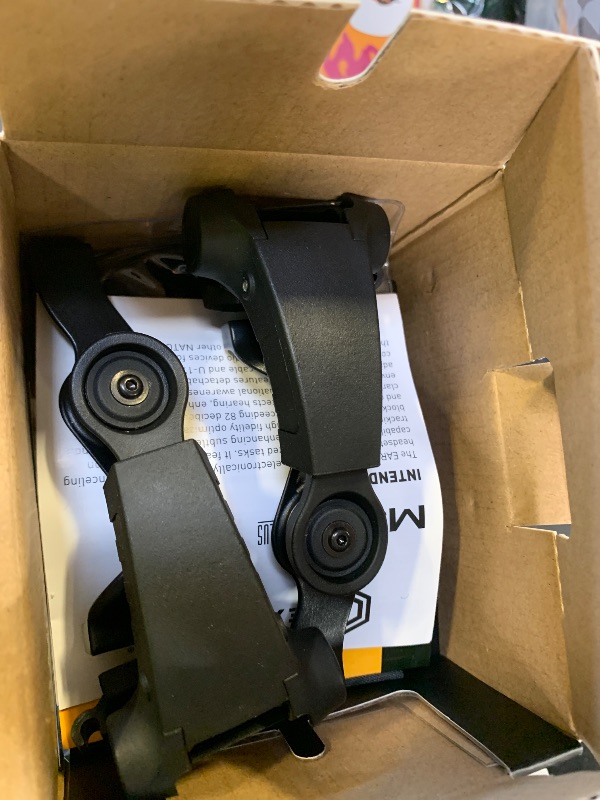 Photo 1 of EARMOR M32X PLUS Tactical Headset Shooting Ear Protection, Noise Cancelling Ear Muffs with MIC, Nato TP120 & U-174 Connector and ARC Rail Helmet Adapters, Electronic Hearing Protection for Shooters