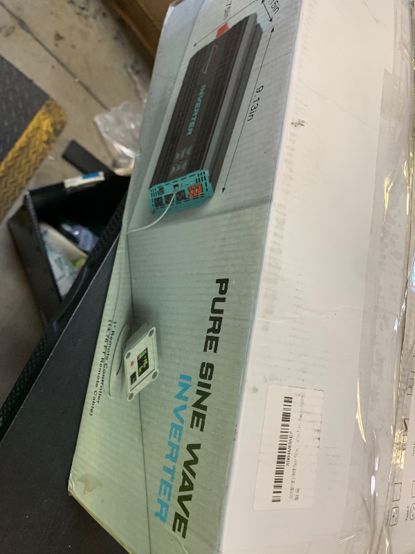 Photo 1 of LANDERPOW 3000 Watt Pure Sine Wave Inverter 12V DC to 120V AC for RV, Truck, Solar, Home, Off-Grid, Power Inverter with 3 AC Outlet, 30W USB-C, 5V 3.1A USB, Hardwire Port, Remote Control, Surge 6000W