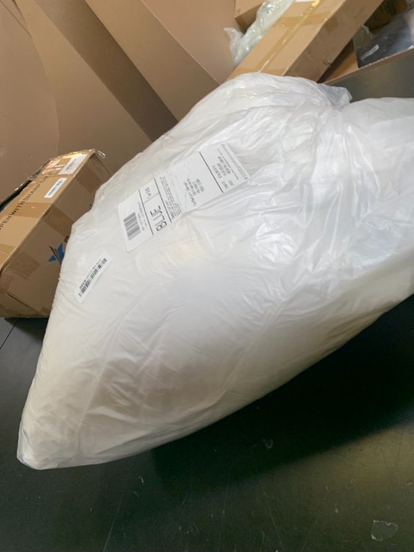 View 2 of LIANLAM Goose Feather Down Pillow King Size, 3-Chamber 5 Star Hotel Pillow for Deep Sleep, Soft Bed Pillows for Neck Pain Relief, Perfect for Side, Back Sleepers, 100% Cotton Shell (1 Pack,20"x36")