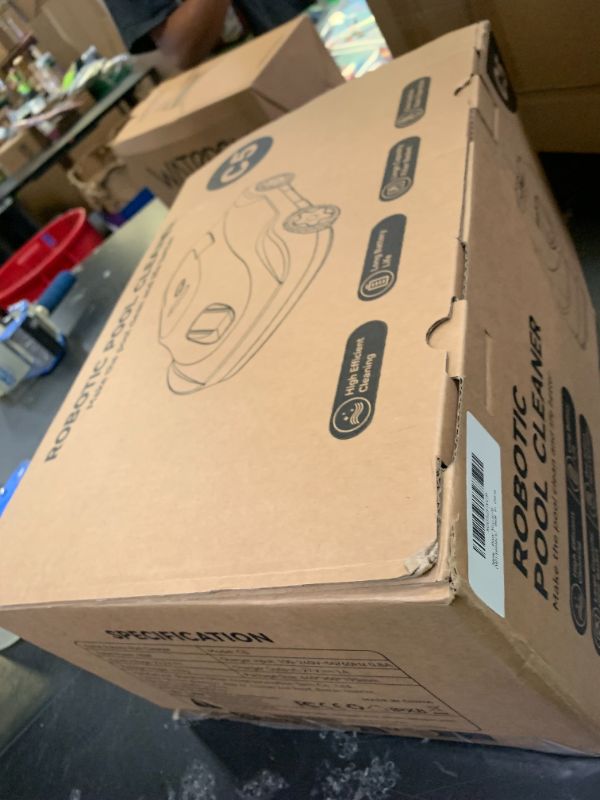 Photo 1 of C5 Robotic Pool Cleaner, Cordless Pool Vacuum for Above-Ground & Inground Pools up to 2,200 Sq.Ft, Strong Suction, 180-Min Runtime, Smart Auto-Parking & 2.7L Large Debris Basket