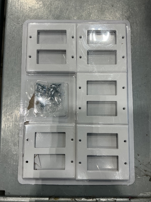 Photo 1 of [10 Pack] BESTTEN Decorator Wall Plate, 2 Gang Standard Size Outlet Cover for GFCI and USB Receptacles, H4.53” x W4.57”, Unbreakable Polycarbonate Material, UL Listed, White